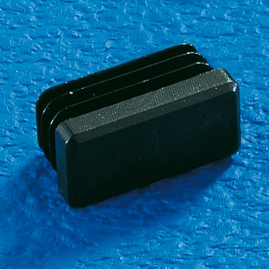 Lamellenstopfen aus LDPE (Polyethylen, weich, niedrige Dichte) | rechteckig | Farbe: schwarz lamellenstopfen-aus-ldpe-rechteckig-polyethylen