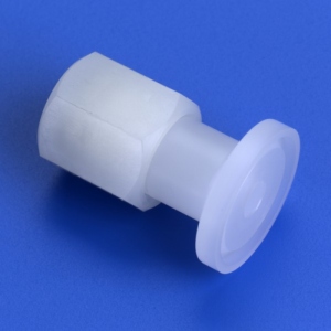 Gerader-Tri-Clamp-Rohrverbinder aus PP, PVDF oder PFA | Rohrverbinder einerseits, Tri-Clamp-Flansch andererseits gerader-tri-clamp-rohrverbinder-aus-pp-pvdf-oder-pfa