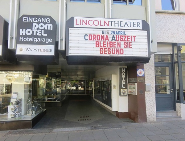 Das Lincoln-Theater in Worms am Rhein musste wegen der Corona-Pandemie seinen Betrieb vorübergehend einstellen lincoln-theater-worms-corona-virus