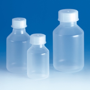 Weithals-Steilbrustflasche aus PP - mit Schraubverschluss | transparent weithals-steilbrustflasche-aus-pp-mit-schraubverschluss