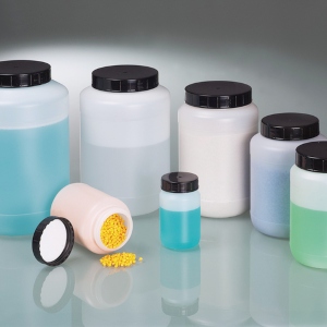 Weithalsflasche aus HDPE | Schraubdeckel aus PP mit Dichtungsscheibe aus PE weithalsflasche-aus-hdpe-recycling-von-kunststoffen