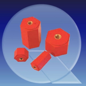 Isolierstuetzer aus PEs-glasfaserverstaerkt sechskant
