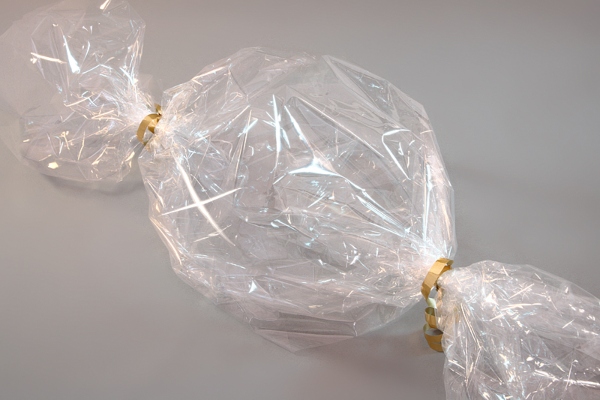 Umverpackung aus PLA-Folie (Polymilchsäure) Umverpackung aus PLA-Folie (Polymilchsaeure)