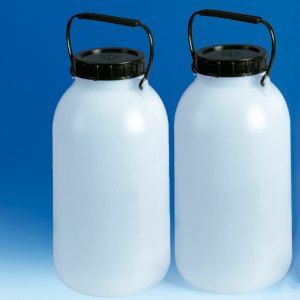 Lager-Weithalsflasche aus LDPE - ohne Hahn 