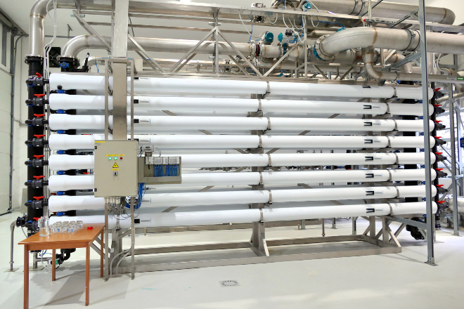 Anlage zur Ultrafiltration von Wasser Anlage zur Ultrafiltration von Wasser