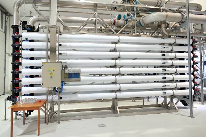 Anlage zur Ultrafiltration von Wasser