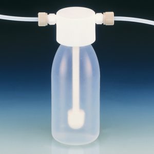 Sicherheits-Gaswaschflasche aus PFA/PTFE 