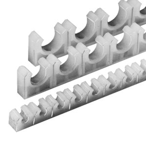 Rohrklemmleiste aus LDPE 