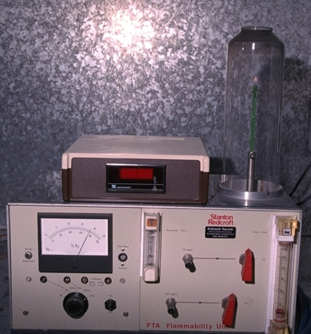 Messgerät zur Ermittlung des Sauerstoffindex (LOI) nach DIN EN ISO 4589 Messgerät zur Ermittlung des Sauerstoffindex (LOI) nach DIN EN ISO 4589