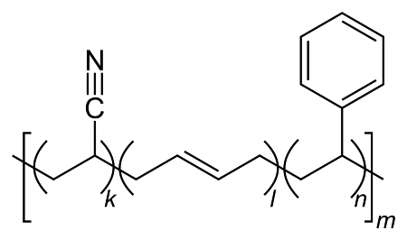 Strukturformel des ABS-Copolymers