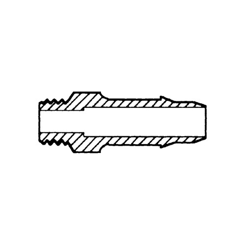 Mini Screw-in Connector with male thread UNF 10-32 - long