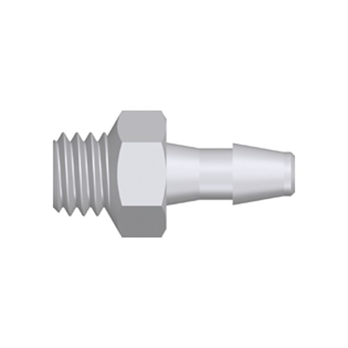 Mini Screw-in Connector with male thread UNF 10-32 - short