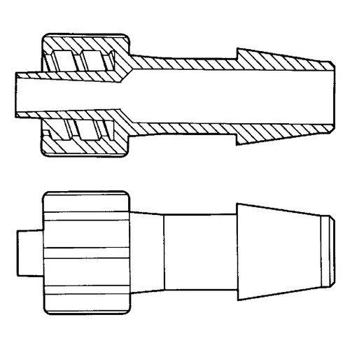 Luer-Lock-Schlauchadapter (männlich) für weiche Schläuche