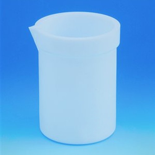 Beaker made of PTFE - with reinforced rim