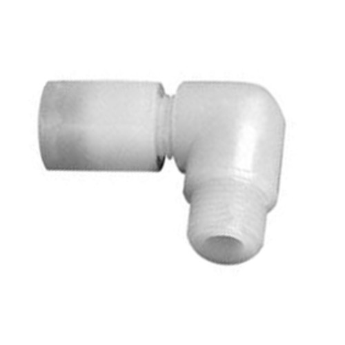 High-Pure Elbow Pipe Connector with Male Thread made of PFA