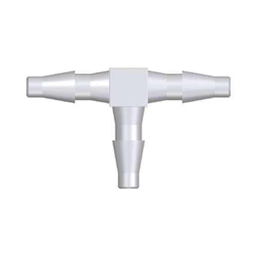 Mini T-Shaped Barb Connector - square elbow