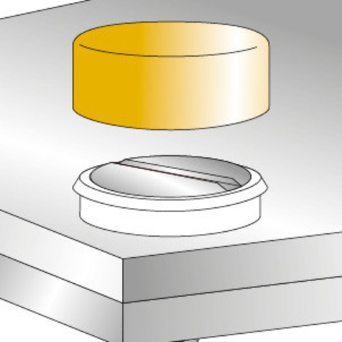 Abdeckkappe aus HDPE mit Rosette