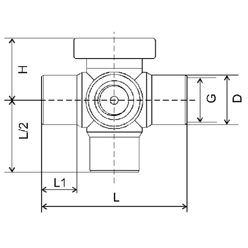 High-Quality Multiway Ball Cock made of PP, PVDF or PFA - injection-molded