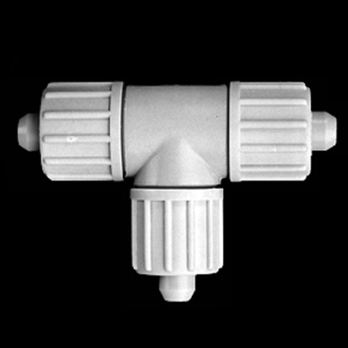 T-Shaped Connector made of PP or PVDF for Fabric Reinforced Tubing