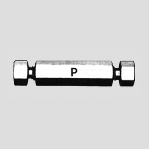 Straight Pipe Screwed Fitting made of Stainless Steel - low dead volume