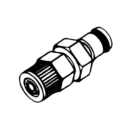 POM-Schnellverschluss-Stecker, NW 3,2 mm
