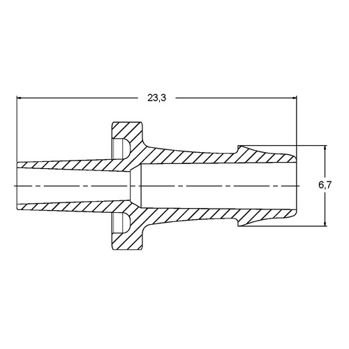 Luer-Tubing Adapter (Male) for Flexible Tubing