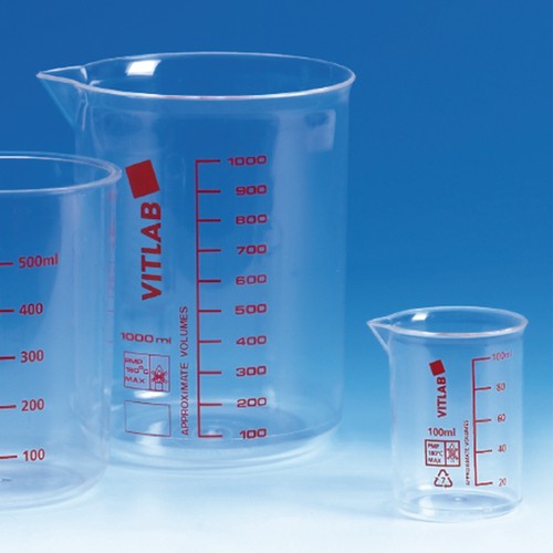 Beaker made of PMP (TPX)