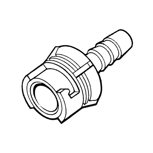 POM-Schnellverschlusskupplung, NW 1,6 mm
