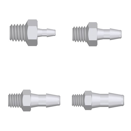 Mini Screw-in Connector with male thread UNF 10-32 - long