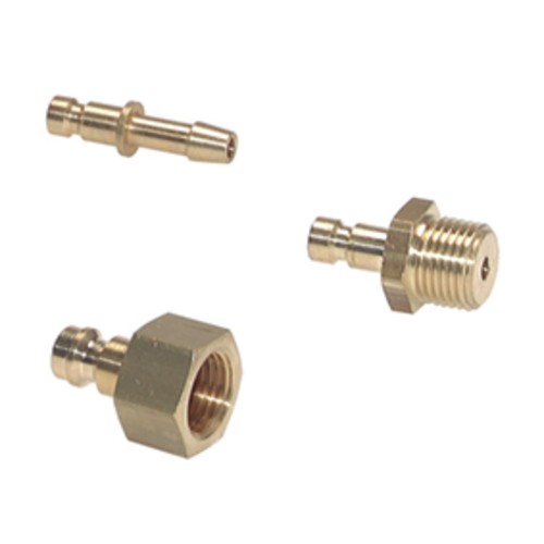 Schnellverschluss-Stecker aus Messing-vernickelt, NW 7,2 mm - zweiseitig absperrend