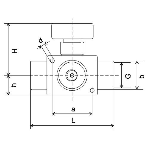 High-Quality Multiway Ball Cock made of PP, PVDF or PFA - injection-molded