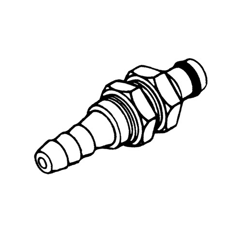 Schnellverschluss-Stecker aus Messing-verchromt, NW 3,2 mm - Schalttafel