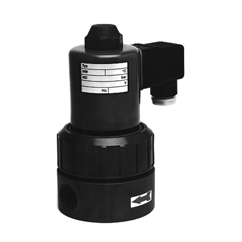 2/2-Way Solenoid Valve made of PP - direct acting