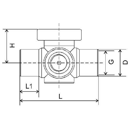 High-Quality Multiway Ball Cock made of PP, PVDF or PFA - injection-molded