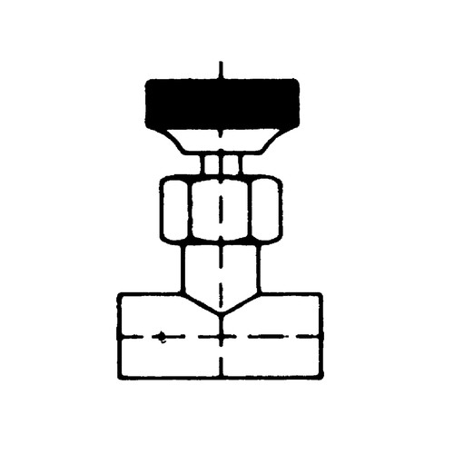 Shut-off Valve made of Brass with Internal Thread