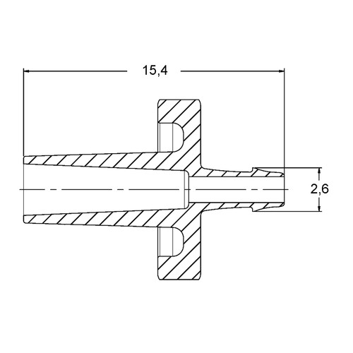 Luer-Tubing Adapter (Male) for Flexible Tubing