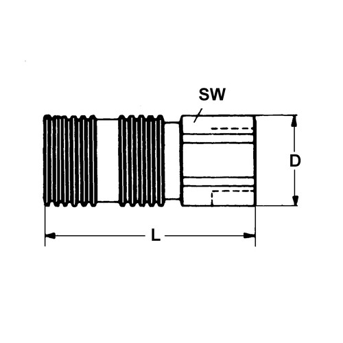 PA-Schnellverschlusskupplung, NW 6 mm