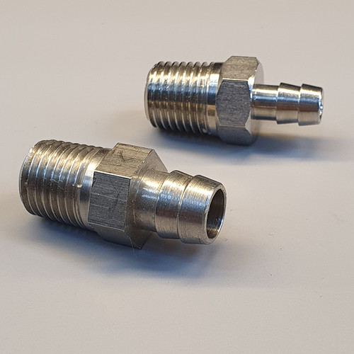 Straight Barb Connector with Male Thread made of stainless steel