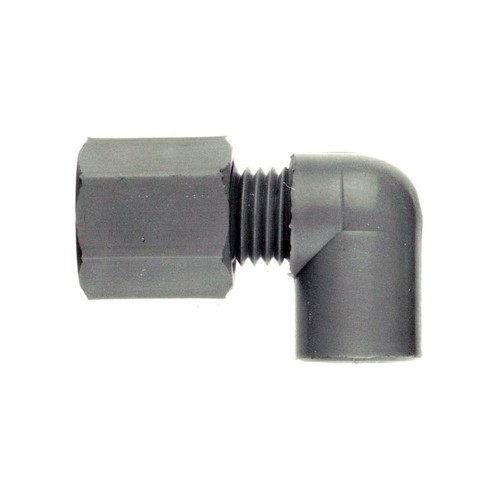 Elbow Pipe Connector with Female Thread made of PP, PVDF or PTFE