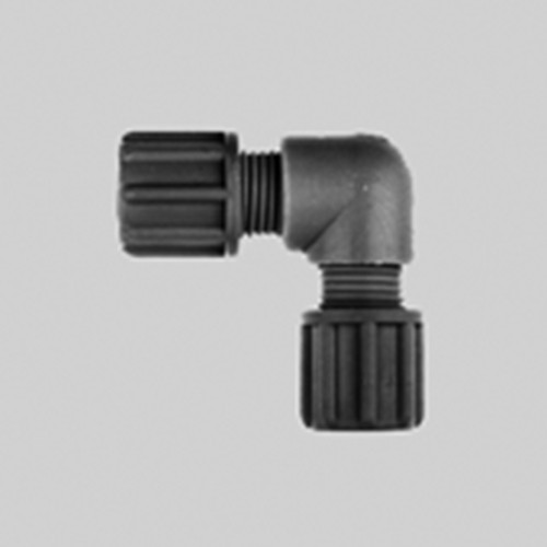 Elbow Tube Connector made of PP or PVDF - conductive and antistatic