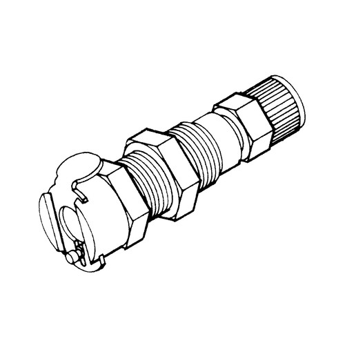 Schnellverschlusskupplung aus Messing-verchromt, NW 3,2 mm - Schalttafel