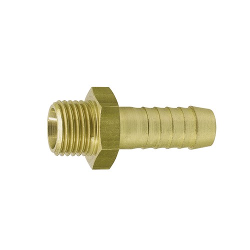 Straight Barb Connector with Male Thread made of Brass - rigid