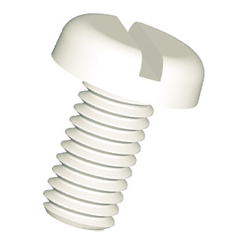 Slotted Pan Head Screw (DIN 85) made of PVDF