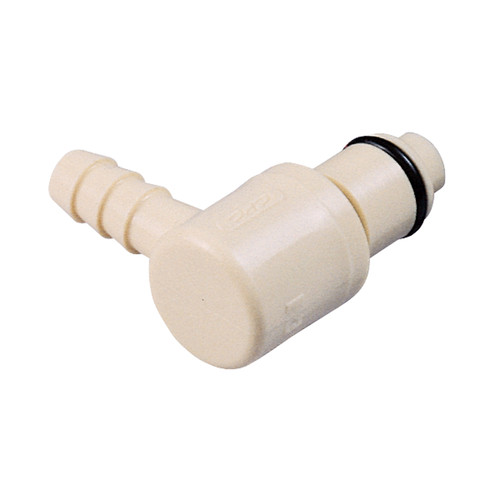 PP Elbow Quick-Disconnect Nipple, NW 6.4 mm