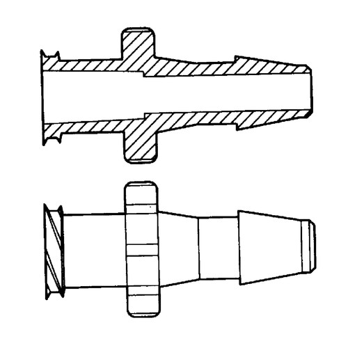 Luer-Lock-Schlauchadapter (weiblich) für weiche Schläuche