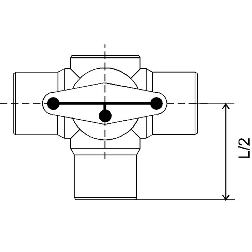 High-Quality Multiway Ball Cock made of PP, PVDF or PFA - injection-molded