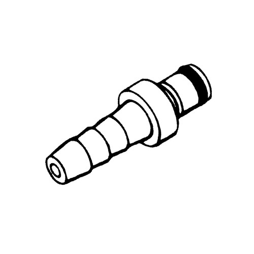 Schnellverschluss-Stecker aus Messing-verchromt, NW 3,2 mm