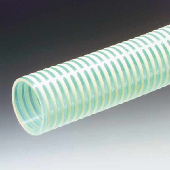 PVC-Spiral-Industrie-Saug- und Druckschlauch - hellgrün