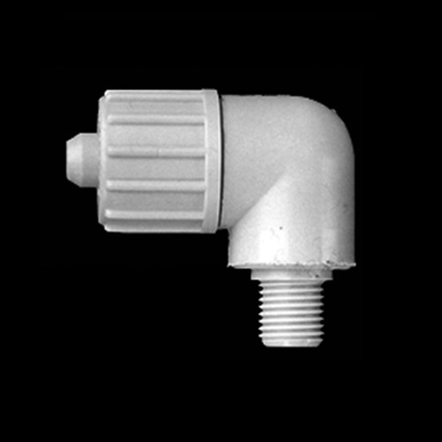 Elbow Connector with Male Thread made of PP or PVDF for Fabric Reinforced Tubing