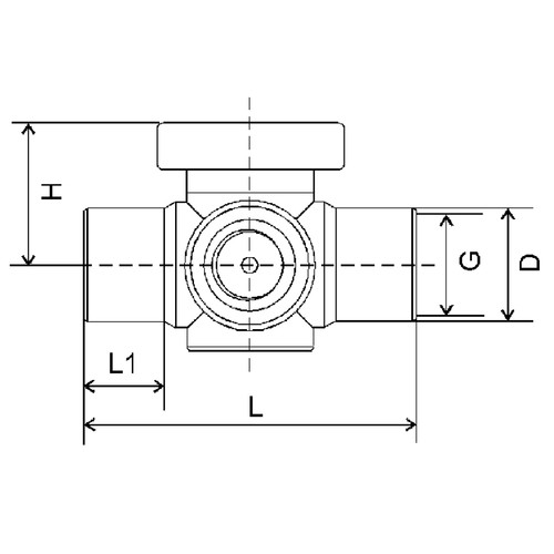 High-Quality Multiway Ball Cock made of PP, PVDF or PFA - injection-molded